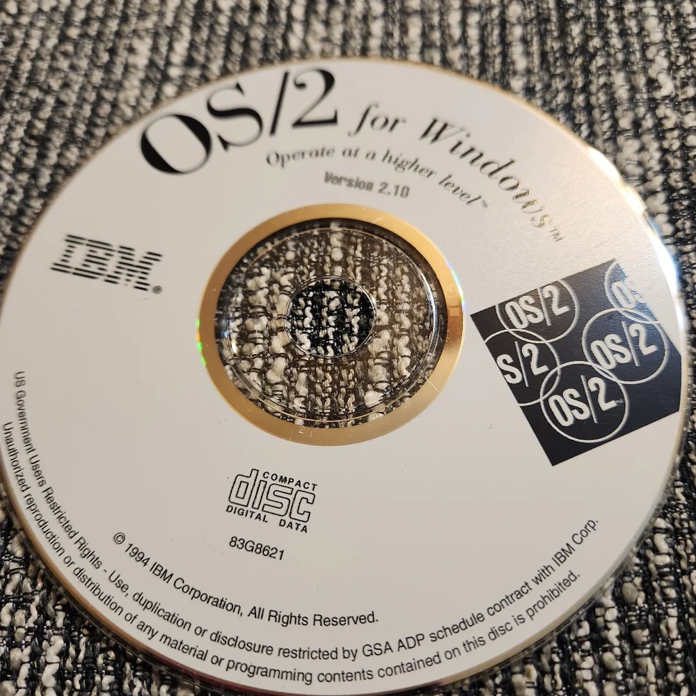 IBM OS/2 for Windows Compact Disc PC